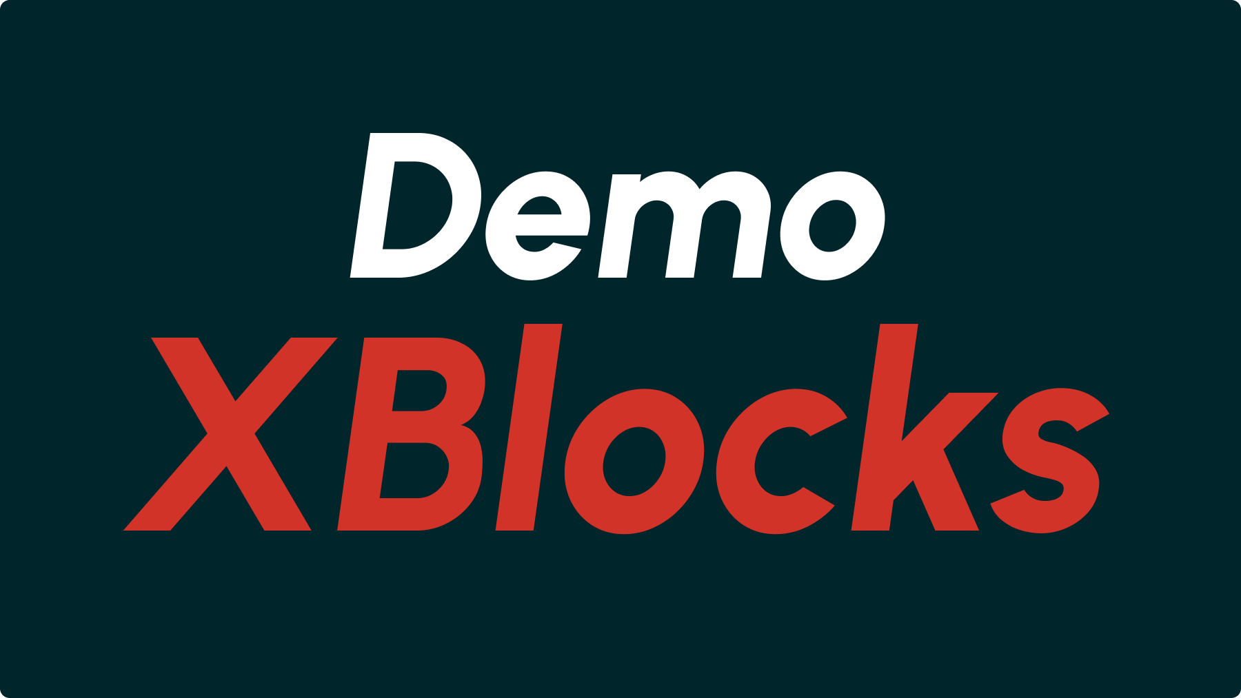 XBlocks Demo